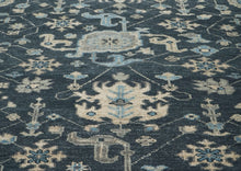 8x10 Slate, Gray, Beige Color Hand Knotted Oushak Wool Arts & Crafts Oriental Rug