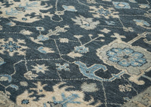 8x10 Slate, Gray, Beige Color Hand Knotted Oushak Wool Arts & Crafts Oriental Rug