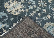 8x10 Slate, Gray, Beige Color Hand Knotted Oushak Wool Arts & Crafts Oriental Rug