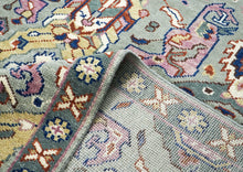 8x10 Gray, Pink, Gold Color Hand Knotted Oushak Wool Arts & Crafts Oriental Rug