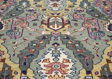 8x10 Gray, Pink, Gold Color Hand Knotted Oushak Wool Arts & Crafts Oriental Rug