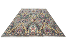 8x10 Gray, Pink, Gold Color Hand Knotted Oushak Wool Arts & Crafts Oriental Rug