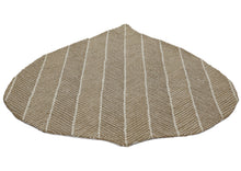 Multi Size Tan Beige Color Hand Hooked Leaf Jute loop Contemporary Oriental Rug