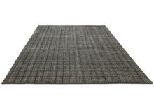 8x10 Tan, Black, Color Hand Loomed  Wool & Jute Modern & Contemporary Oriental Rug