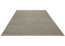 8x10 Tan, Gray, Color Hand Loomed  Wool & Jute Modern & Contemporary Oriental Rug