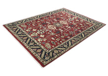 8x10 Rust, Gray, Beige Color Hand Knotted Oushak Wool Traditional Oriental Rug