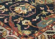 5x8 Blue, Lime, Beige Color Hand Knotted Oushak Wool Arts & Crafts Oriental Rug