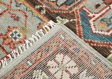 5x8 Mint, Teal, Brown Color Hand Knotted Oushak Wool Traditional Oriental Rug