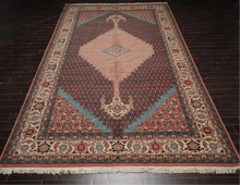 10' x 16'5'' Rare Romanian Hand Knotted 100% Wool Tabrizz Mahi Area Rug Ivory