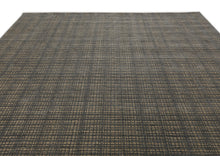 8x10 Tan, Dark gray, Color Hand Loomed  Wool & Jute Modern & Contemporary Oriental Rug