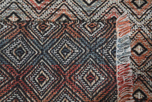 Multi Size Black Coral Ivory Color Hand Woven  Wool Modern & Contemporary Oriental Rug