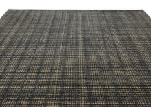 8x10 Tan, Black, Color Hand Loomed  Wool & Jute Modern & Contemporary Oriental Rug