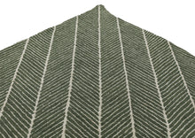 Multi Size Green Beige Color Hand Hooked Leaf Jute loop Contemporary Oriental Rug
