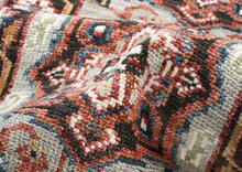 Runner Gray, Rust, Ivory Color Hand Knotted Oushak Wool Traditional Oriental Rug