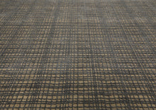 8x10 Tan, Dark gray, Color Hand Loomed  Wool & Jute Modern & Contemporary Oriental Rug