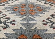 Multi Size Ivory Gray Slate Color Hand Woven Kilim Jute Southwestern Oriental Rug