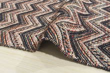 Multi Size Black Ivory Rust Color Hand Woven  Wool Modern & Contemporary Oriental Rug