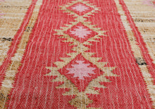 Multi Size Coral Beige Tan Color Hand Woven Kilim Jute Southwestern Oriental Rug