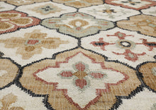 Multi Size Ivory Tan Brown Color Hand Woven Kilim Jute Traditional Oriental Rug