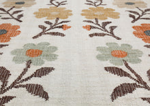 Multi Size Ivory Brown Orange Color Hand Woven Kilim Jute Traditional Oriental Rug
