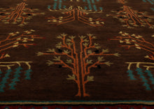 Multi Size Chocolate Pistachio Black Color Hand Tufted  Wool  Oriental Rug