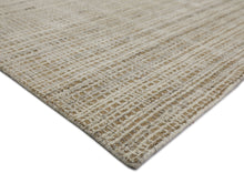8x10 Tan, Ivory, Color Hand Loomed  Wool & Jute Modern & Contemporary Oriental Rug