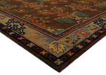 Multi Size Chocolate Pistachio Black Color Hand Tufted  Wool  Oriental Rug