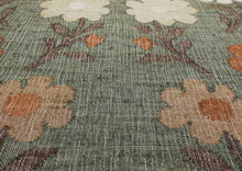 Multi Size Gray Moss Ivory Color Hand Woven Kilim Jute Traditional Oriental Rug