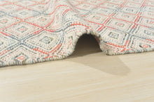 Multi Size White Coral Slate grey Color Hand Woven  Wool Modern & Contemporary Oriental Rug