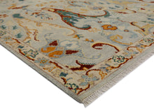 Multi Size Hand Knotted Wool Mint Gray Oushak Arts & Crafts  Area Rug