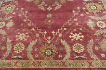 LoomBloom 8' 8'' x11' 7'' Raspberrry Hand Knotted Traditional Oushak Wool Oriental Area Rug - Oriental Rug Of Houston