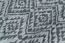 4x6 Dark Gray, Silver, Color Hand Knotted Oushak Wool  Oriental Rug