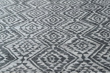8'6x11'6 Gray, Silver, Color Hand Knotted Oushak Wool Modern Oriental Rug