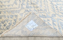 Multi Size Hand Knotted Wool Gray, Blue Oushak Southwestern Rug