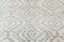 Multi Size Hand Knotted Wool Gray, Blue Oushak Southwestern Rug