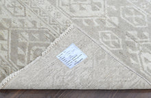 4x6 Beige, Gray, Color Hand Knotted Oushak Wool  Oriental Rug
