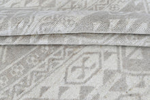 4x6 Beige, Gray, Color Hand Knotted Oushak Wool  Oriental Rug