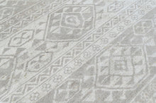 4x6 Beige, Gray, Color Hand Knotted Oushak Wool  Oriental Rug