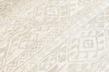 Multi Size Hand Knotted Wool Beige Oushak Southwestern