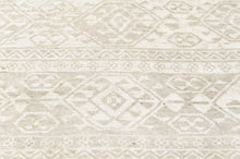 Multi Size Hand Knotted Wool Beige Oushak Southwestern