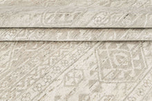 Multi Size Hand Knotted Wool Beige Oushak Southwestern