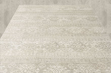 Multi Size Hand Knotted Wool Beige Oushak Southwestern