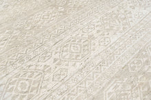 Multi Size Hand Knotted Wool Beige Oushak Southwestern