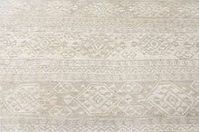 Multi Size Hand Knotted Wool Beige Oushak Southwestern