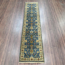 LoomBloom 2' 6'' x11' 11'' Blue Hand Knotted Traditional Oushak Wool Oriental Area Rug - Oriental Rug Of Houston