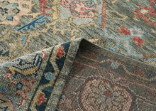 10x14 Gray, Moss, Rose Color Hand Knotted Oushak Wool Arts and Crafts Oriental Rug