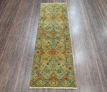 LoomBloom 2' 7'' x9' 11'' Moss Hand Knotted Traditional Oushak Wool Oriental Area Rug - Oriental Rug Of Houston