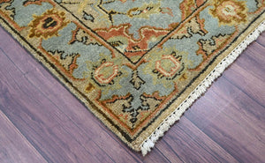 LoomBloom 2' 7'' x9' 11'' Moss Hand Knotted Traditional Oushak Wool Oriental Area Rug - Oriental Rug Of Houston