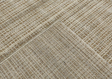 8x10 Tan, Ivory, Color Hand Loomed  Wool & Jute Modern & Contemporary Oriental Rug