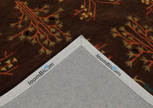 Multi Size Chocolate Pistachio Black Color Hand Tufted  Wool  Oriental Rug